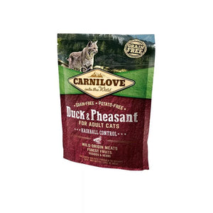 Carnilove Felnőtt Macska Kacsa és Fácán Hairball Control 400g