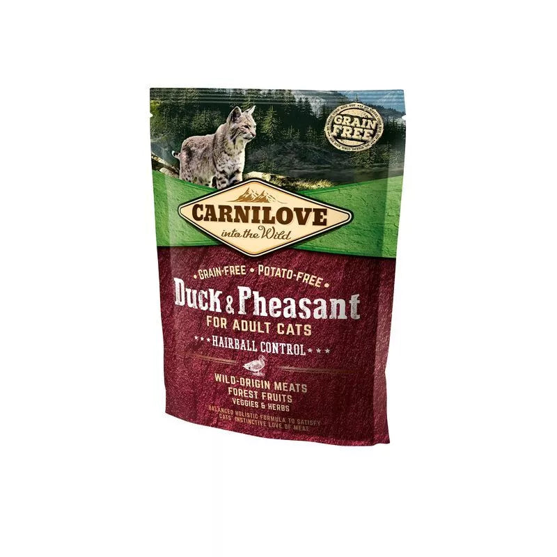 Carnilove Felnőtt Macska Kacsa és Fácán Hairball Control 400g