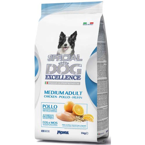 Special Dog Excellence Medium Adult Csirke Száraztáp 3kg