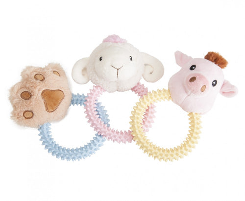 Gyűrűs TPR és Plüss Kutyajáték