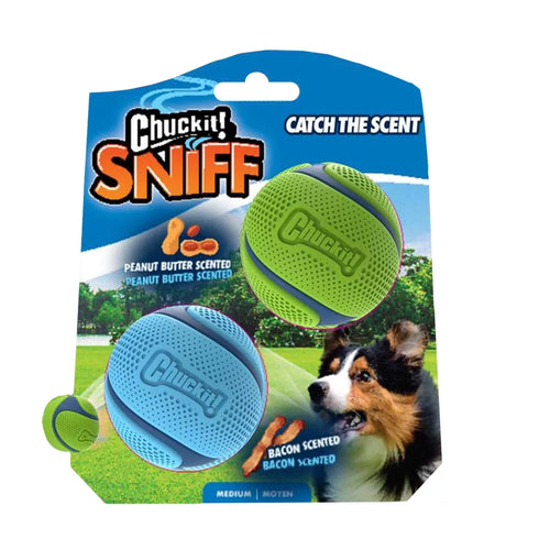Chuckit! Sniff Fetch Labda Duo Bacon és Mogyoróvaj M 2db-os