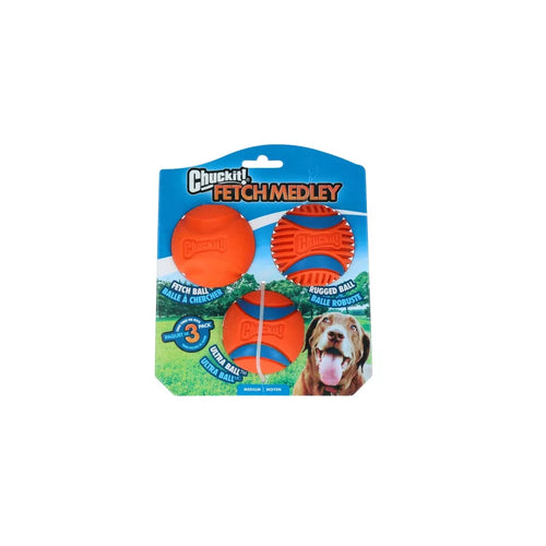 Chuckit! Fetch Medley Gen Labda M 6cm 3db-os